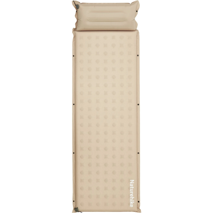 Коврик NATUREHIKE CNK2550WS025 D SERIES 3см с подушкой R3.1 самонадувной туристический бежевый 6977465868824