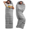 Мешок спальный NATUREHIKE CW400 NH18C400-D 6927595766354 с гусинным пухом серый размер M