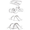 Палатка 2-местная NATUREHIKE СLOUD TUNNEL NH20ZP006 6927595761977 20D зеленый