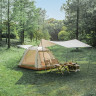 Палатка 3-местная c навесом NATUREHIKE ANGO PICNIC AUTOMATIC TENT CNK2450WS021 бежевая 6976507662536