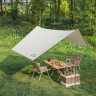 Палатка NATUREHIKE ANGO PICNIC CNK2450WS021 c навесом, бежевая c черным 6976023922817