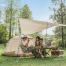 Палатка NATUREHIKE ANGO PICNIC CNK2450WS021 c навесом, бежевая c черным 6976023922817