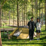 Палатка NATUREHIKE BUTTERFLY NH21YW132 210T двухместная, желто-коричневая, 6927595782910