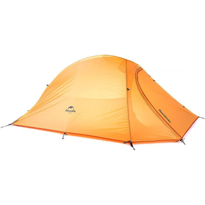 Палатка NATUREHIKE CLOUD UP II 210T NH17T001-T 6927595730584 двухместная с ковриком оранжевая