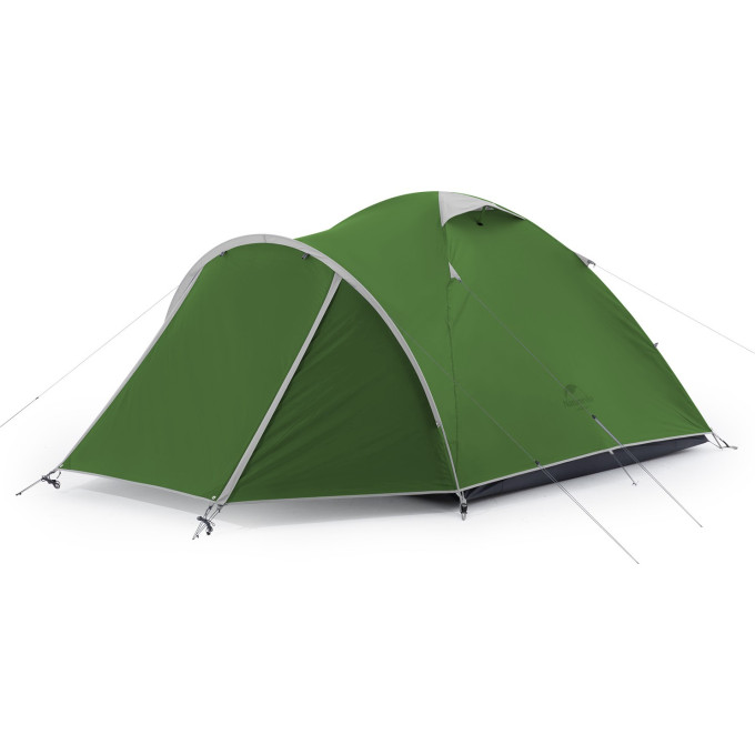 Палатка NATUREHIKE NH21ZP015 трехместная + 1 допместо, зеленый 6927595794029