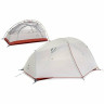 Палатка NATUREHIKE STAR-RIVER 2 NH17T012-T двухместная сверхлегкая с ковриком серо-черная 6927595716489