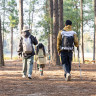 Палка треккинговая NATUREHIKE 6975641885573 ST01 6061 AL NH17D001-Z с 3 узлами женская 57-120 зеленый