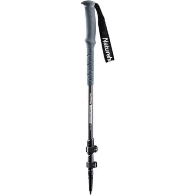 Палка треккинговая NATUREHIKE ST03 7075 AL NH17D017-D с 3 узлами серый 6975641885153