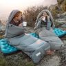 Спальный мешок NATUREHIKE CNK2350WS023 MS500 с капюшоном, зеленый, молния справа 6977465865960