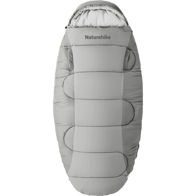 Спальный мешок NATUREHIKE CNK2350WS026 PS300 облегченный серый 6976507664257