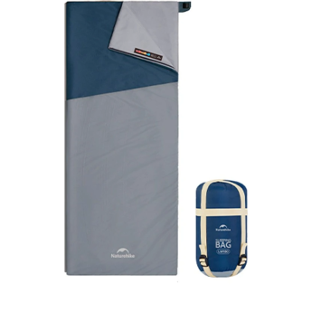 Спальный мешок NATUREHIKE SUNNY DAY PL01 CNK2550WS026 LW180, синий с голубым, размер M