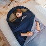 Спальный мешок NATUREHIKE SUNNY DAY PL02 CNK2550WS028 U450 синий с голубым, молния слева 6977465868428