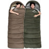 Спальный мешок NATUREHIKE U SERIES U250S двойной хлопок осень-зима молния слева Brown 6927595769294L