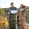 Спальный мешок NATUREHIKE U SERIES U350 двойной хлопок осень-зима молния справа Green 6927595767238