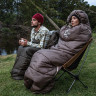Спальный мешок NATUREHIKE U SERIES U350 двойной хлопок осень-зима молния справа вrown 6927595767221