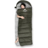 Спальный мешок NATUREHIKE U SERIES U350S 6927595764329L двойной хлопок осень-зима Green молния слева