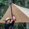 Стойка для тента NATUREHIKE NH20PJ040 алюминиевый сплав 2.4 м, 4 секции черный 6927595782538