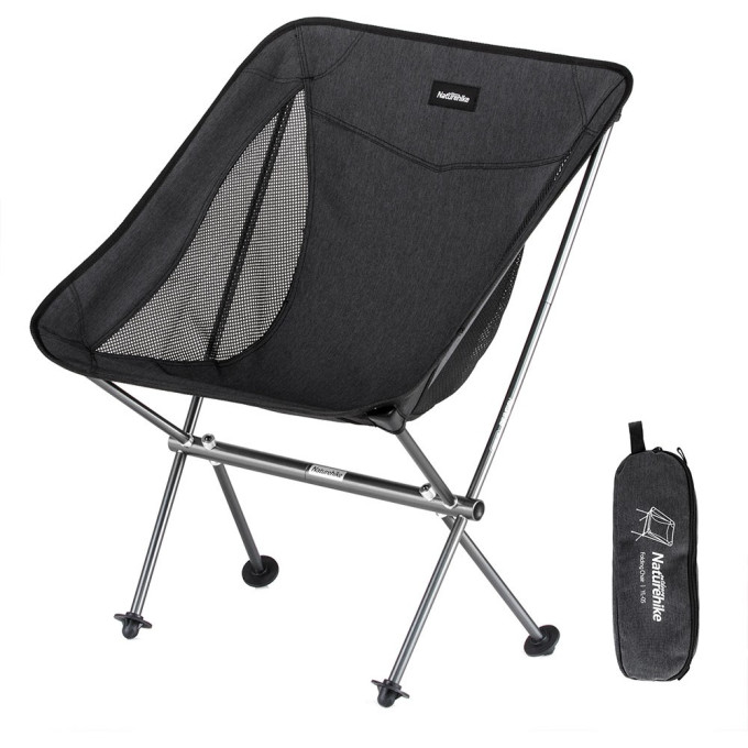 Стул NATUREHIKE CNK2450JJ015 STELLALUNA L04 складной черный 6976023929939