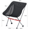 Стул складной NATUREHIKE NH18Y050-Z, светло-серый, 6927595730683