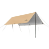 Тент NATUREHIKE CLOUD CNK2450WS025 150D, 400×292 см для кемпинга, светло-коричневый (без стоек) 6927595753798