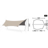 Тент NATUREHIKE CLOUD SKIES TARP C2350WS010 150D 500*380 см песочный 6927595796498