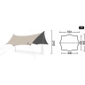 Тент NATUREHIKE CLOUD SKIES TARP C2350WS010 150D 550*465 см песочный 6927595796481