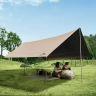 Тент NATUREHIKE CLOUD SKIES TARP LITE CNK2350WS015 150D, 550*465 см для кемпинга, светло-коричневый 6977465866424