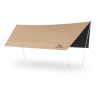 Тент NATUREHIKE CLOUD SKIES TARP LITE CNK2350WS015 150D, 550*465 см для кемпинга, светло-коричневый 6977465866424