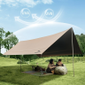 Тент NATUREHIKE CLOUD SKIES TARP LITE CNK2350WS015 150D, 680*575 см для кемпинга, светло-коричневый 6977465866417