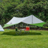 Тент NATUREHIKE HEXAGON NH16T013-S 6927595777794 150D 520*460 см для кемпинга, серый с голубым с двумя стойками