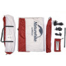 Тент NATUREHIKE HEXAGON NH16T013-S 6927595777794 150D 520*460 см для кемпинга, серый с голубым с двумя стойками