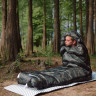 Ультралёгкий спальный мешок NATUREHIKE CNK2350WS023 M320 хлопковый с капюшоном весна осень камуфляжный, молния справа 6975641889205