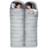 Ультралёгкий спальный мешок NATUREHIKE RM40 SERIES Size M утиный пух молния слева Grey 6927595707159L