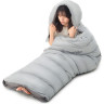Ультралёгкий спальный мешок NATUREHIKE RM40 Series Утиный пух Grey Size M, 6927595707159
